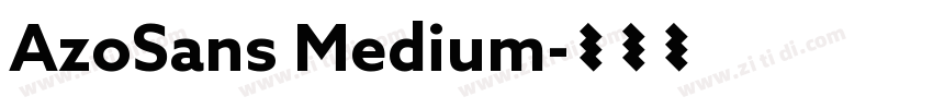 AzoSans Medium字体转换
